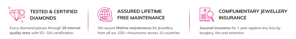 Lifetime Free Maintenance, Insurance and Certified Diamonds